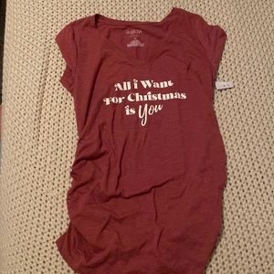 Maternity Christmas Shirt - Medium